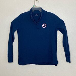 VINEYARD VINES 1/4 Snap Button Pullover Sweater Size M